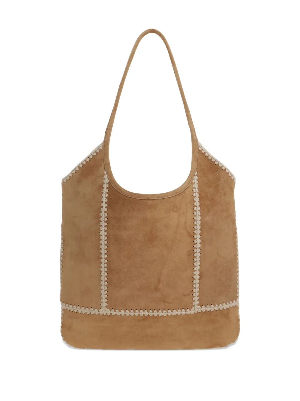 Ivy Suede Crochet Patchwork Tote